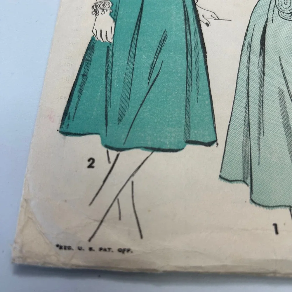 Advance Vintage 1940's Pattern #4709‎ Women's Dress Size 12